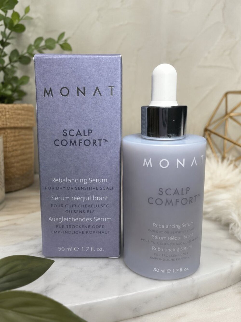 MONAT Scalp Comfort Rebalancing Serum new in the box